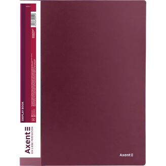 02428 Дисплей-книга 20 файлів, бордова 1020-04-A