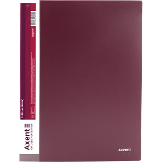 02436 Дисплей-книга 40 файлів, бордова 1040-04-A