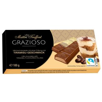 Шоколадні стіки  Grazioso Tiramisu  100г Maitre Truffout