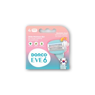 Dorco Картриджи для системи EVE6 для жінок з 6 лезами (4 шт)