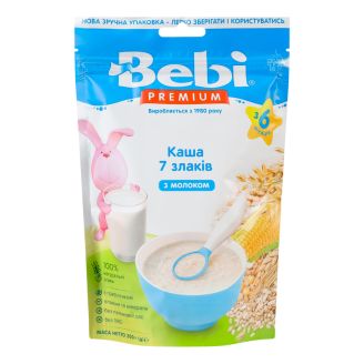 Каша молочна з 6 місяців 7 злаків 200г "Bebi Premium" Сербія