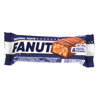 Батончик з арахісом та карамеллю 40г Fanut