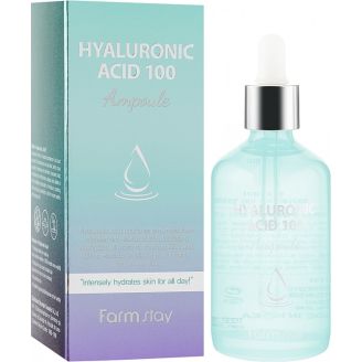Farmstay Сироватка для обличчя зволожуюча з гіалуроновою кислотою Hyaluronic acid 100 мл 
