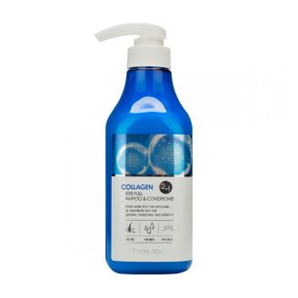 Farmstay Шампунь-кондиціонер з колагеном Collagen water full shampoo conditioner 530 мл