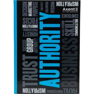 62462 Книга записна А4, 80 арк., кл.,Colors, блакитна 8421-05-A