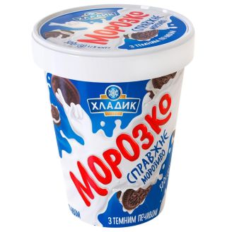 Морозиво "Морозко" з темним печивом карт.ст. 500г ТМ Хладопром