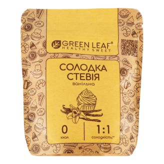 Солодка Стевія ванільна 100г Green Leaf