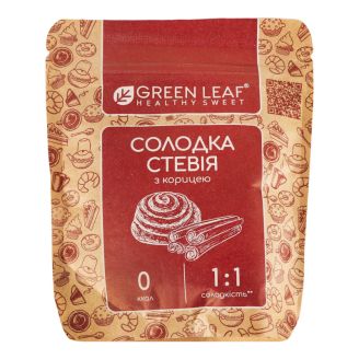 Солодка Стевія з корицею 100гGreen Leaf