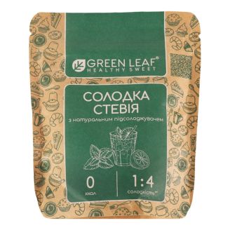 Солодка Стевія "1:4" 100г Green Leaf