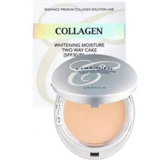 Enough Пудра Collagen Whitening 3in1 Moisture Way SPF28 зі змінним блоком №21 13+13 г