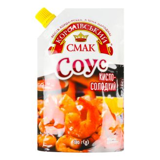 Соус кисло-солодкий 180г д/п Королівський Смак