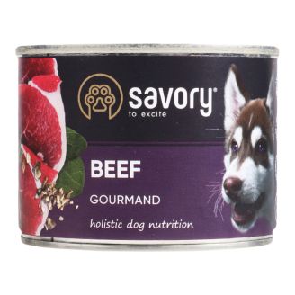 Savory dog gourmand Говядина k 200g