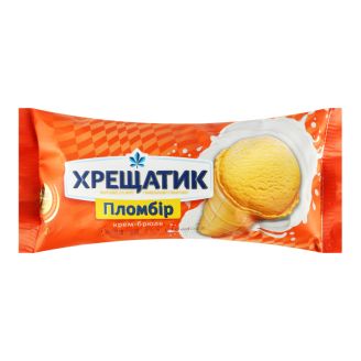 Морозиво "Хрещатик Золотий Стандарт" 12% кр-брюлє ст. 90г ТМ Хладопром