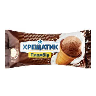 Морозиво "Хрещатик Золотий Стандарт" 12% шок.ст, 90г ТМ Хладопром