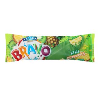 Морозиво "BRAVO" Ківі-ананас у соков.покритті 70г ТМ Хладопром