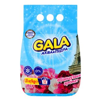 Порошок для прання Gala Аква пудра Французский аромат 1.8 кг