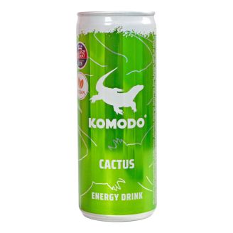 Напій енергетичний ТМ KOMODO Кактус ПОЛЬЩА 0,25л з/б