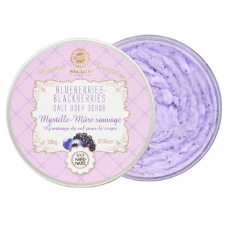 Saules Fabrika Соляний скраб для тіла BLUEBERRIES-BLACKBERRIES 300 г