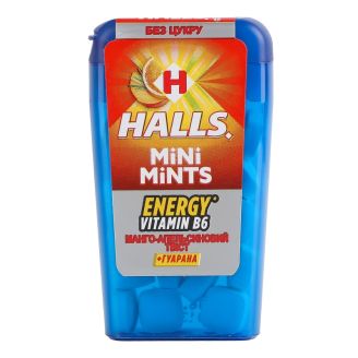 Цукерки без цукру Холс міні мінтс зі смаком апельсин-манго 12.5г HALLS