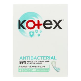 Прокладки Kotex Liners Antibac ExtraThin щод 40шт