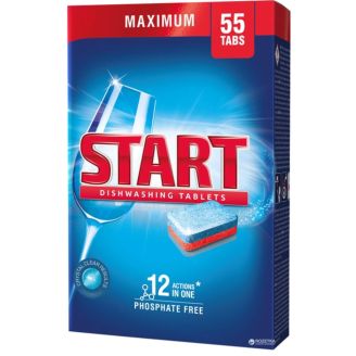 Таблетки для  посудомийних машин START MAXIMUM 55 шт