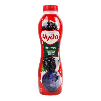 Йогурт пит. "Чудо" Чорниця-ожина 2,5% 520г пл. Вімм
