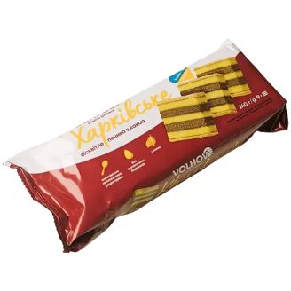 Печиво бісквітне  "Харківське" з какао 240 г Волхов