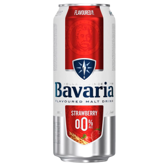 Напій солодовий Bavaria Smalt  б/а полуниця 0.5 з/б