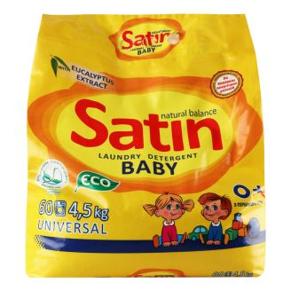 Порошок для прання дитячих речей Satin Organic Balance 4500 гр