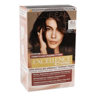 L'Oreal Excellence Фарба для волосся 4U Універсальний каштановий