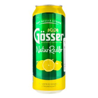 Пиво GSSER Natur Radler Zitrone 0,5л з/б Австрія