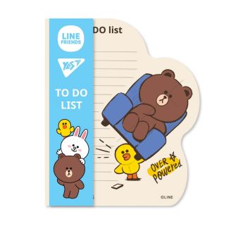 170325 Папір для нотаток YES To Do Line Friends boy планшет з магнітом, блок 52 аркуша