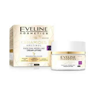 Eveline Ceramides&Retinol Крем-ліфтинг для моделювання овалу обличчя 70+ 50 мл