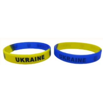 Браслет силіконов."Україна" яскравий 202*12*2мм 366-1