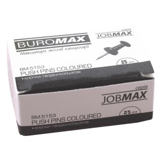 BM.5153 Кнопки-цвяшки, кольор. JOBMAX, 25шт.