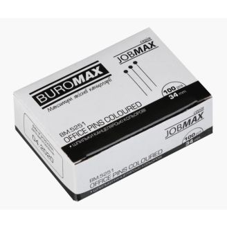 BM.5251 Шпильки кольорові, 34 мм JOBMAX, 100 шт.