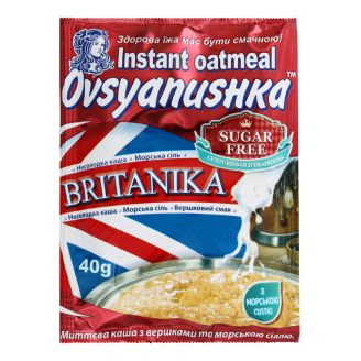 Каша з чорницею та фруктозою 40г Овсянушка
