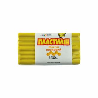 Пластилін восковий жовтий 30 г  333107