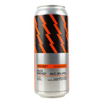 Напій енергетичний сл/ал BRONX Чорний Апельсин УКРАЇНА 0,5л з/б алк.8%,