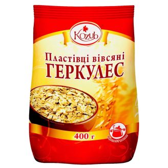 Пластівці вівсяні Геркулес (плівка) 400г Козуб