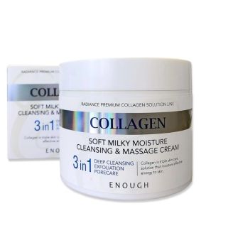 Enough Крем для тіла масажний 3 в 1 з колагеном 300 мл /Collagen 3in1 Cleansing & Massage Cream