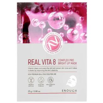 Enough Маска для обличчя з вітамінами 25 г /Real Vita 8 Complex Pro Bright up mask