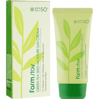 Farm stay Крем сонцезахисний зволожуючий SPF50 70 мл /Green Tea Seed Moisture Sun Cream