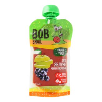 Смузі Яблуко-Чорна Смородина"пастеризоване 120 г BOB SNAIL