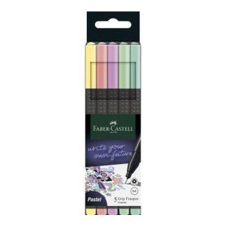 151602 РУЧКА GRIP 0,4ММ 5ШТ FINE PEN PASTEL 32145