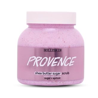 Hollyskin Цукровий скраб з олією ши і перлітом Provence 350 g