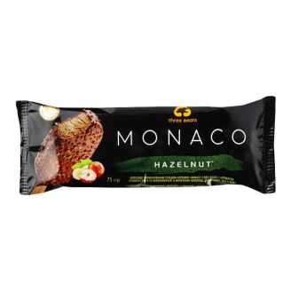 Морозиво "Monaco" лісовий горіх ескімо 75г ТМ Три ведмеді