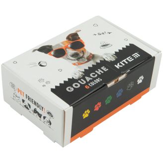 65181 Гуаш, 6 кол., 20мл Kite Dogs K23-062