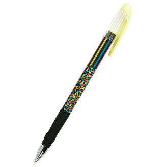 62943 Ручка кулькова Neon mosaic, синя AB1049-34-A