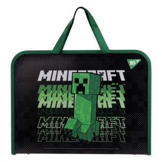 492168 Папка-портфель YES FC на блискавці з тканинними ручками "Minecraft"